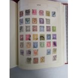 Stamps - 2 All World albums of defin/commem - Mint & used, good Japan