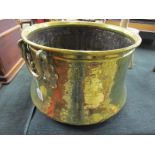 Large brass coal bucket