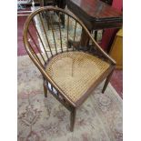 Quality stick-back bergere seated chair