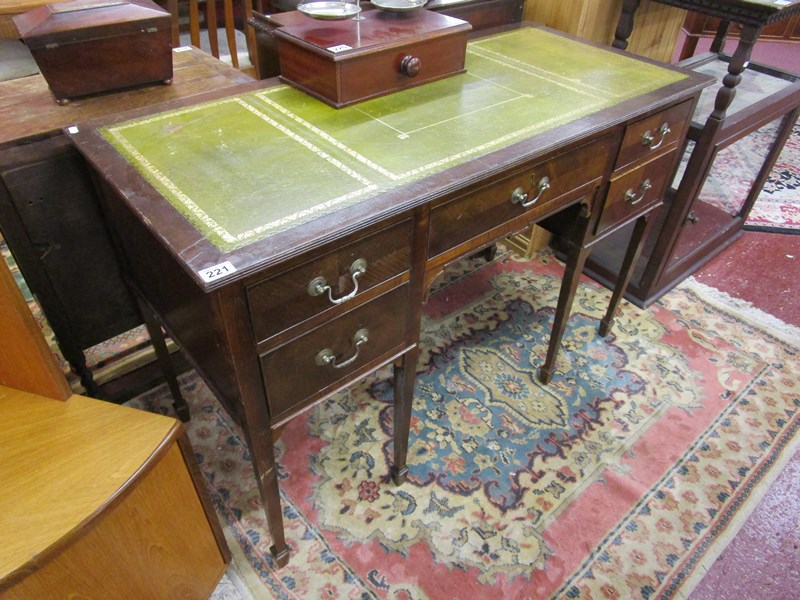 Leather top desk