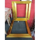 3 gilt frames - approx 61 x 70cm