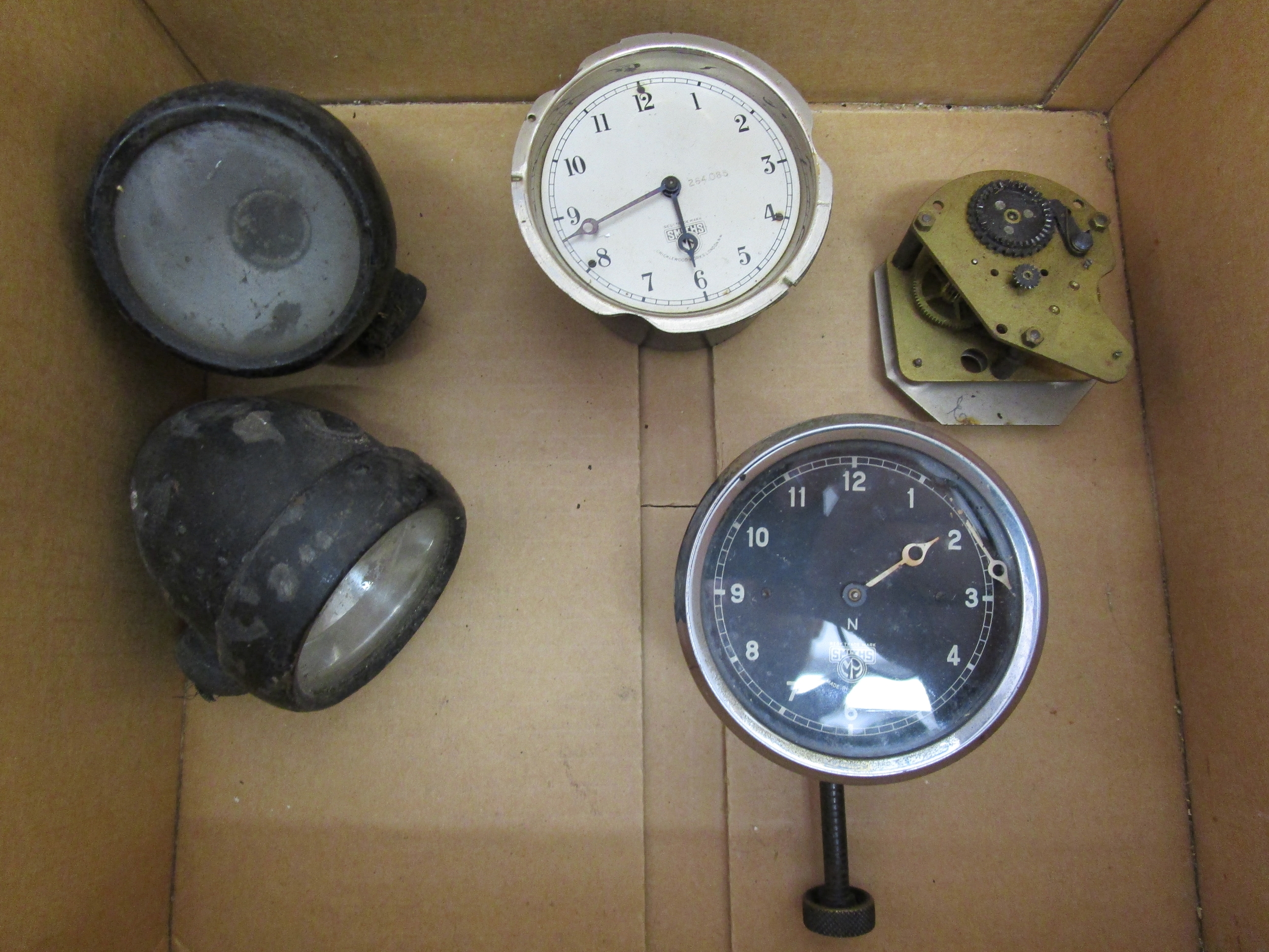 Car ephemera to include jack for Rolls Royce Silver Ghost, Smith's clocks & garage signs - Image 6 of 6