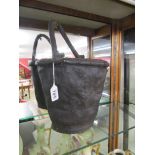 Early leather bucket