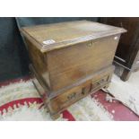 Small oak box with drawers
