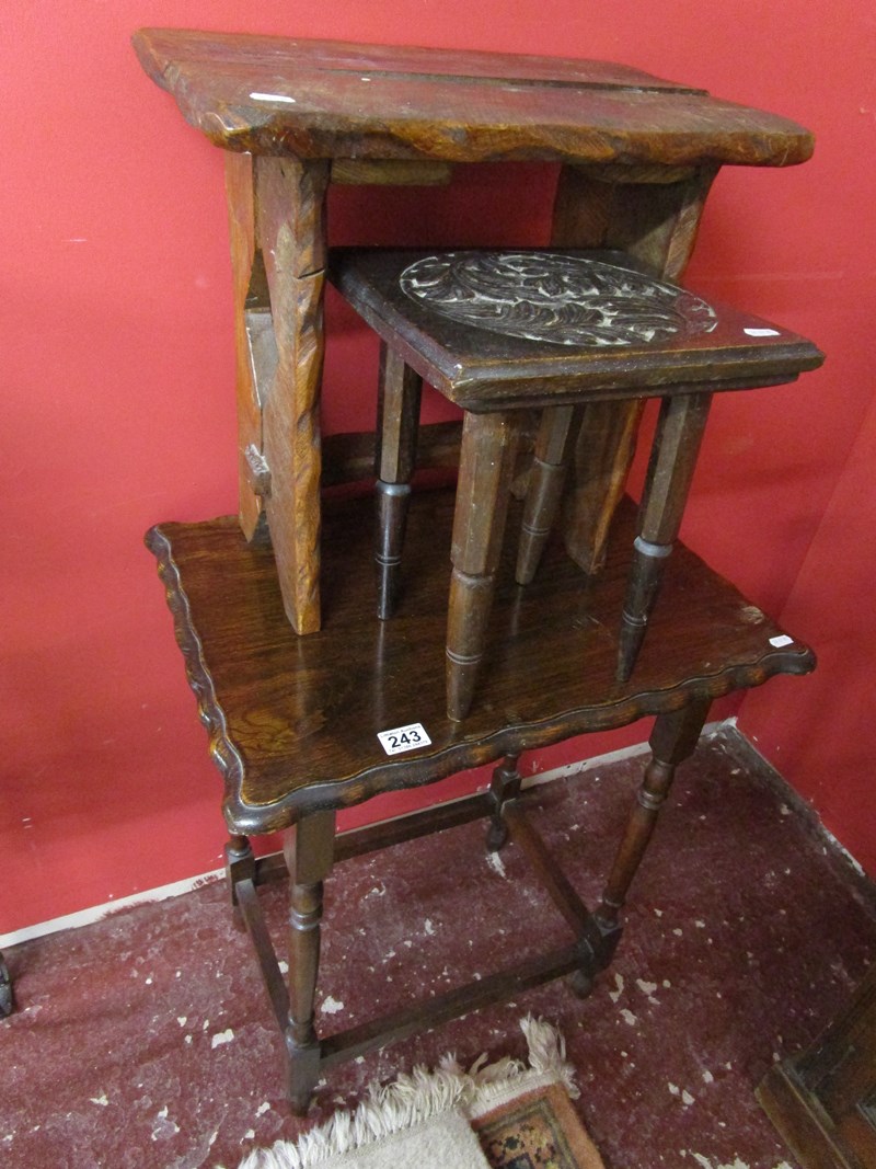 Stool and 2 tables