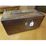 Mahogany tea caddy