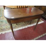 Georgian mahogany card table