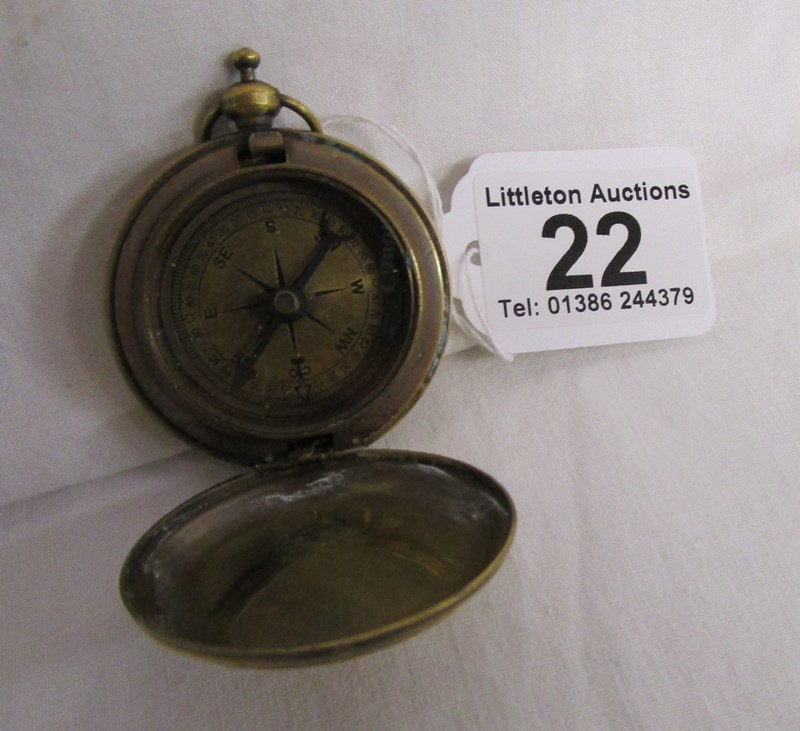 Compass with case marked Ross London