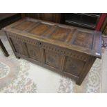 4 panel oak coffer