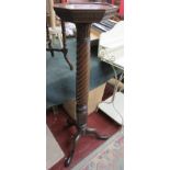 Edwardian mahogany torchère