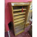 Tambour fronted filing cabinet