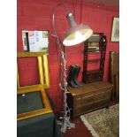 Bespoke industrial type lamp & curtain poles