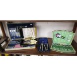 Shelf of flatware - boxed