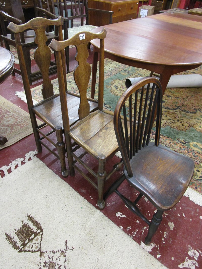 Pair of country chairs & another