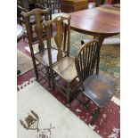 Pair of country chairs & another