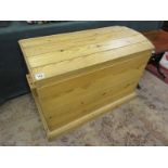 Large dome top pine toy box