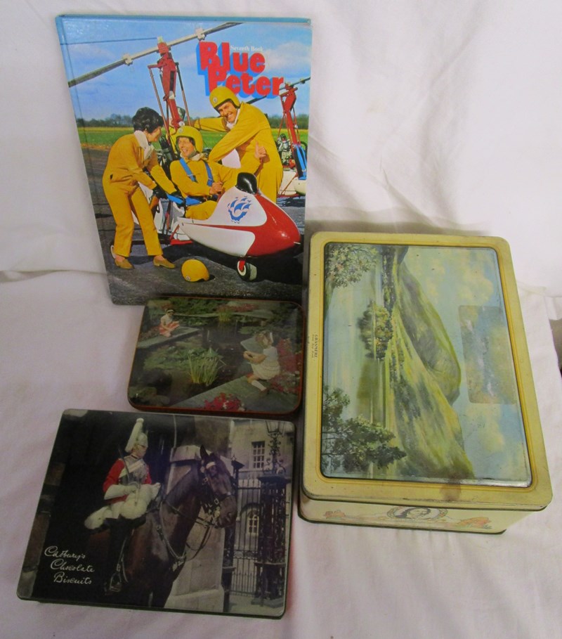 Box of collectables to include postcards