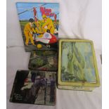 Box of collectables to include postcards