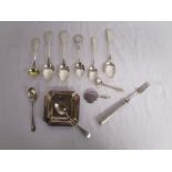 Collection of hallmarked silver items