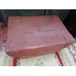 Vulcanized Fibre Laundry Box stamped Clarkes of Retford 1955