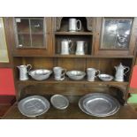 Collection of pewter ware by Wilton Columbia