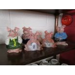 Collection of 6 NatWest piggy banks