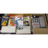 Guitar 'Wah Wah' pedal & rock & roll books