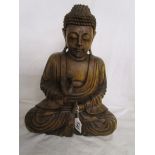 Carved Buddha - H: 41cm