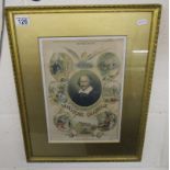 Early Shakespeare sheet music poster - Tercentenary 1864