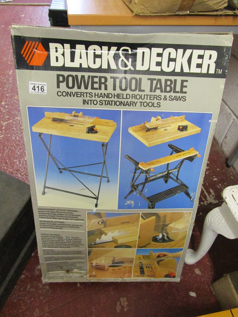 Black & Decker power tool table