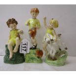 3 Royal Worcester figures modelled by F G Doherty