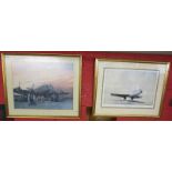 2 aviation prints to include 1 L/E & signed