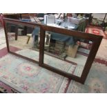 2 large wall mirrors to include 1 bevelled