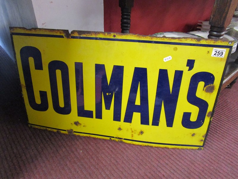 Colman's enamel sign