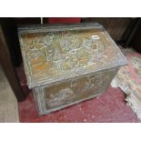 Brass coal box