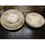 Collection of W & W china to include graduated meat plates