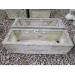 Pair of stone troughs