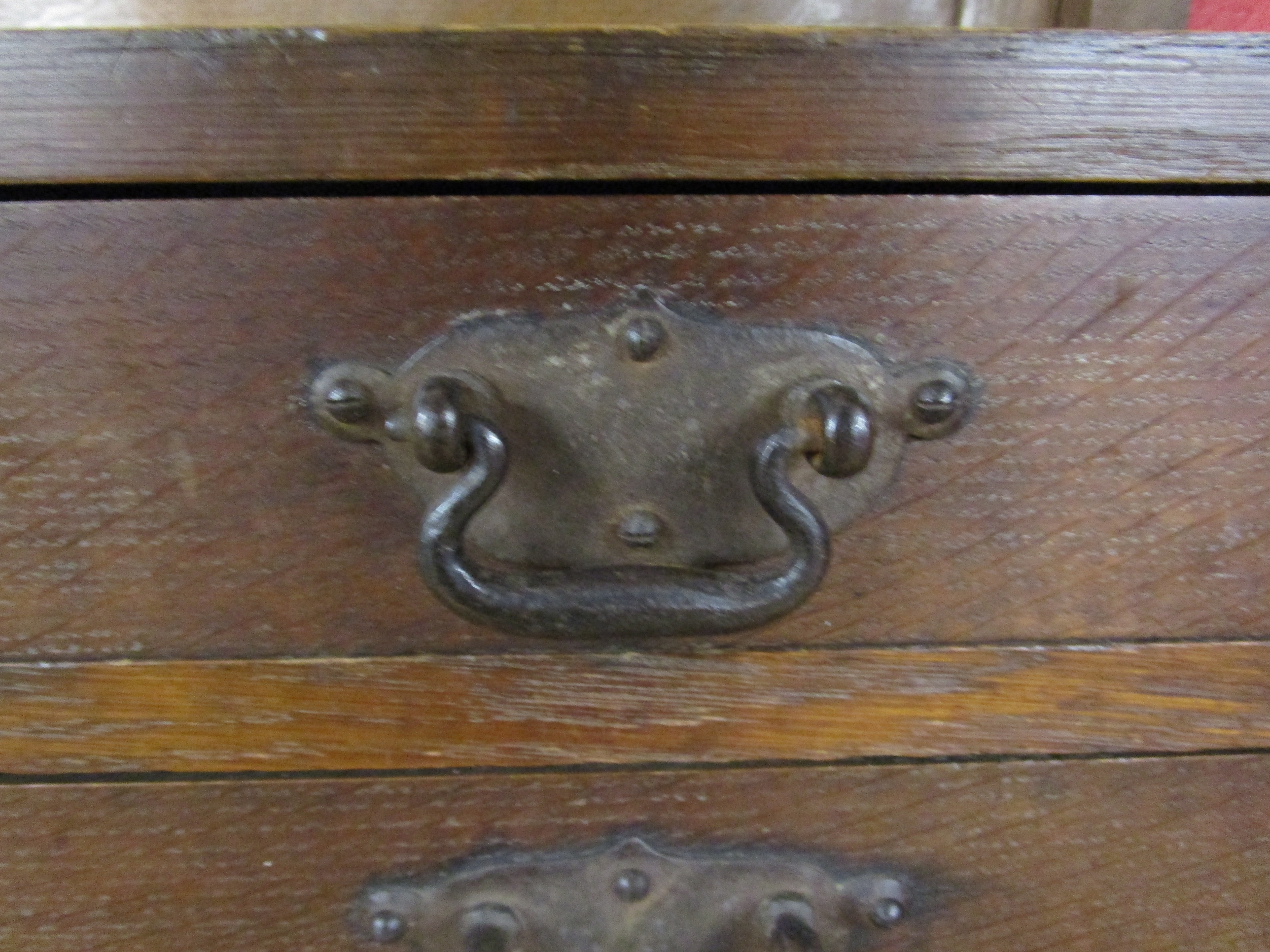 Interesting Arts & Crafts oak cabinet in the style of Charles Robert Ashbee (Guild and School of - Image 12 of 13