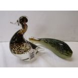 Wedgwood glass fish & duck