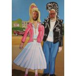 Grease seaside/fairground picture board