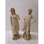 Pair of figurines A/F