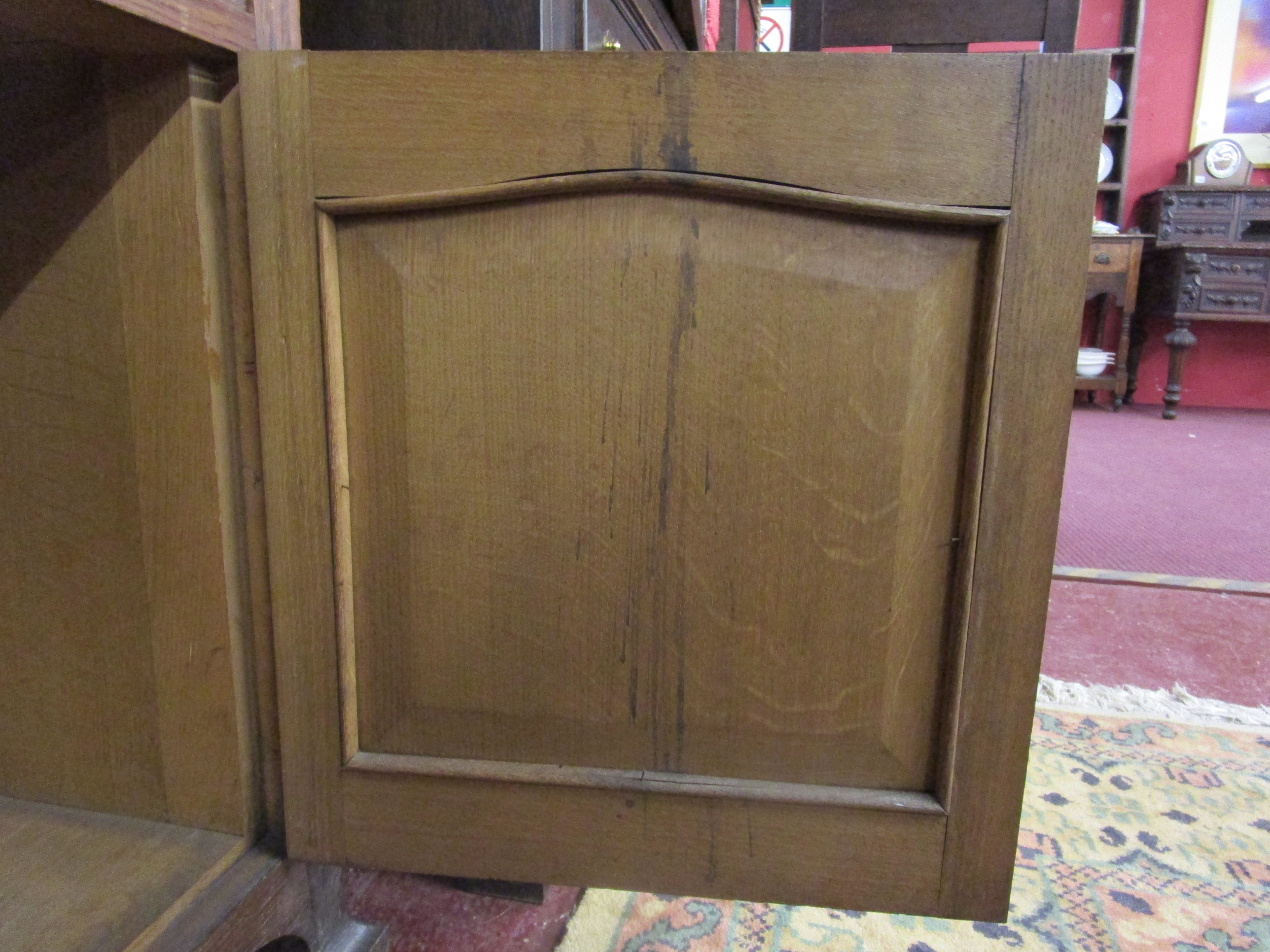 Interesting Arts & Crafts oak cabinet in the style of Charles Robert Ashbee (Guild and School of - Image 10 of 13