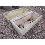 Pair of small stone troughs