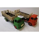 2 x Tri-ang (UK) 'County Farmers Ltd' open back Bedford lorries