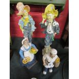 4 novelty figures