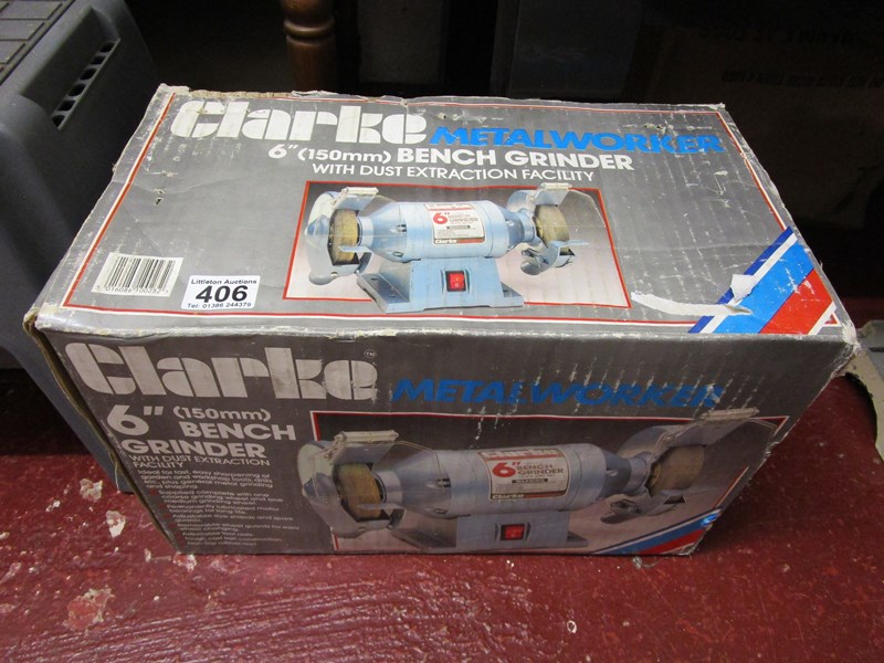 6 inch bench grinder in box