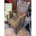 Early oak Wainscot chair