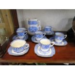 Copeland Spode blue & white tea set