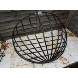Metal wall basket