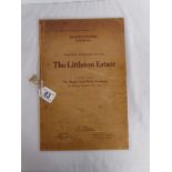 Copy of Littleton Estate auction catalogue